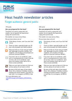 H Heat heal lth n ewsl lette er art ticles s