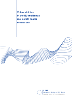 Vulnerabilities in the EU residential real estate sector