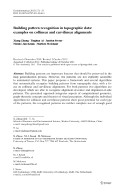 Building pattern recognition in topographic data: examples on