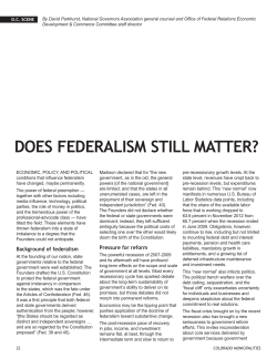 does federalism still matter?