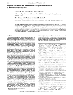 Stepwise Solvation of the Intramolecular-Charge