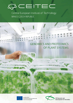 genomics and proteomics of plant systems