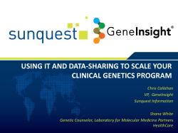 GeneInsight - Executive War College