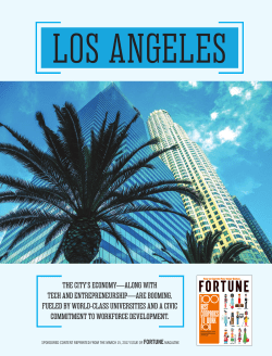 The City`s Economy - Along with Tech and Entrepreneurship
