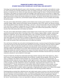 FEAS 2015-2016 Student Acceptable Use Policy