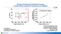 Energy Coupling and Hot-Spot Pressure in Direct
