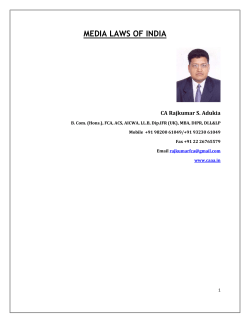 media laws of india