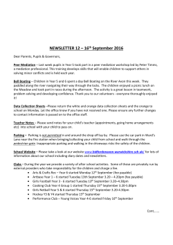 School Newsletter and BSA Newsflash