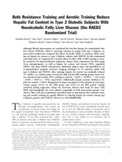 Both resistance training and aerobic training reduce hepatic fat