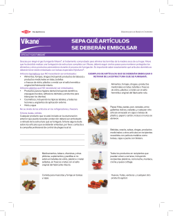 Sepa qué artículoS Se deberán embolSar