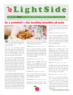 In a nutshell &ndash; the healthy benefits of nuts