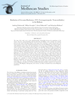 Molluscan Studies - Oxford Academic