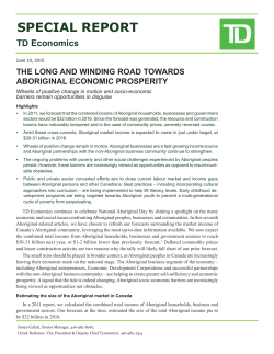 Aboriginal Economic Prosperity