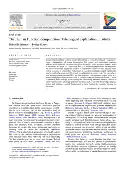 The Human Function Compunction: Teleological