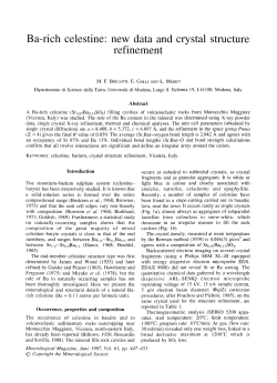 Ba-rich celestine: new data and crystal structure refinement