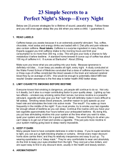Tips for Tranquil Sleep NOW
