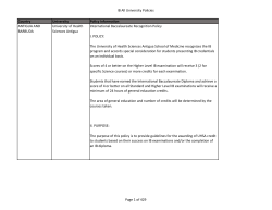 IB Recognition Policies in ALL Universities
