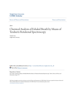Chemical Analysis of Exhaled Breath by Means of