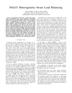 HALO: Heterogeneity-Aware Load Balancing