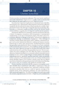 CHAPTER 10 Uterine Synechiae