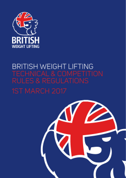 BWL TCRR - British Weightlifting