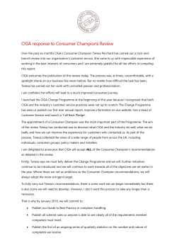 CIGA response to Consumer Champions Review