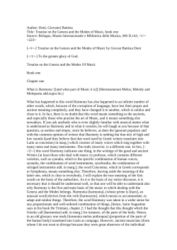 Author: Doni, Giovanni Battista - manuscripts of italian music theory