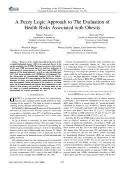 A Fuzzy Logic Approach to The Evaluation of Health Risks