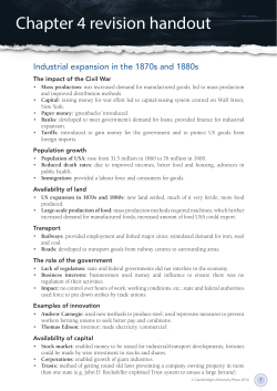 Chapter 4 revision handout