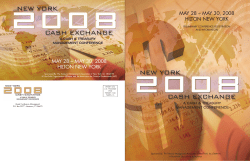 ny expo 08 prelim bro2 - Treasury Management Association of New