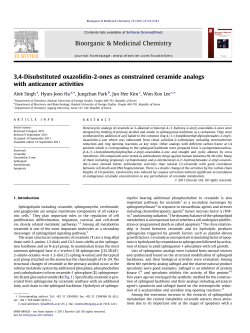 3,4-Disubstituted oxazolidin-2-ones as constrained ceramide