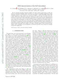 STM characterization of the Si
