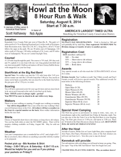 Howl at the Moon - Kennekuk Road Runners