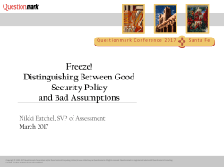 Freeze! Distinguishing Between Good Security Policy and Bad