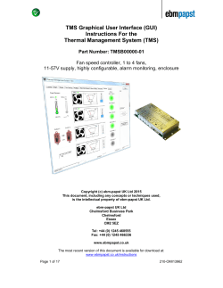 TMS Graphical User Interface (GUI) Instructions For the Thermal