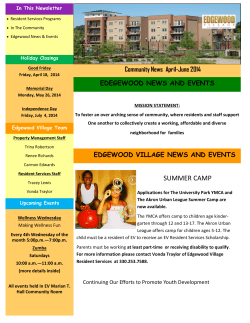 April - June 2014 - Edgewood Village