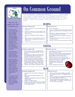 5th Grade MP 1 - Linsday Elementary School
