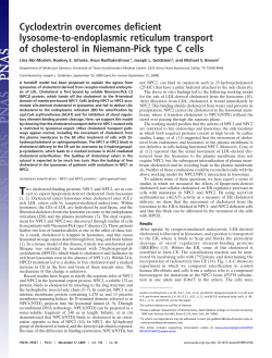 Cyclodextrin overcomes deficient lysosome-to