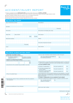 accident/injury report