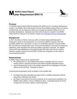 aster Requirement SPE115 - District of North Vancouver