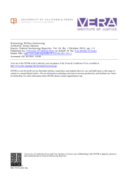 Sentencing Within Sentencing - Vera Institute of Justice | Making