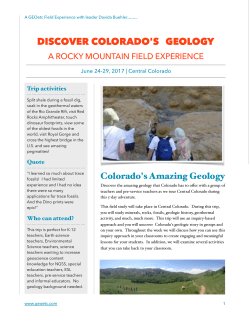 the trip flyer for more information.