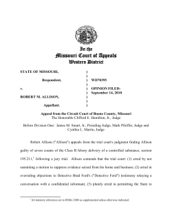 Missouri Court of Appeals