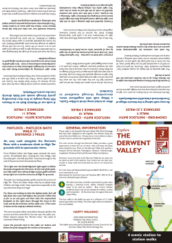 Derwent Valley Walks 3 - Derbyshire County Council