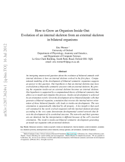 How to Grow an Organism Inside-Out: Evolution of an internal