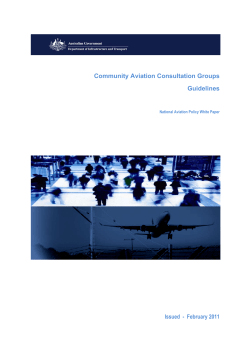 Community Aviation Consultation Groups Guidelines