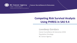 Competing Risk Survival Analysis Using PHREG in SAS 9.4