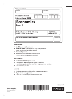 Economics p-1 - Edexcel