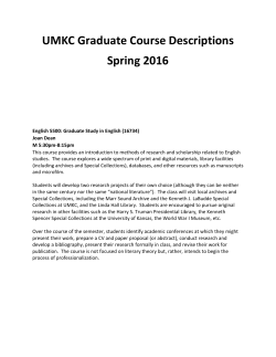 Spring 2016 course list