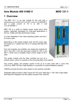 Documentation MDD 121-1